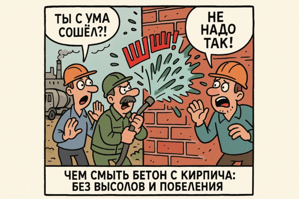 Как без следа очистить кирпич от бетона: секреты успешной обработки