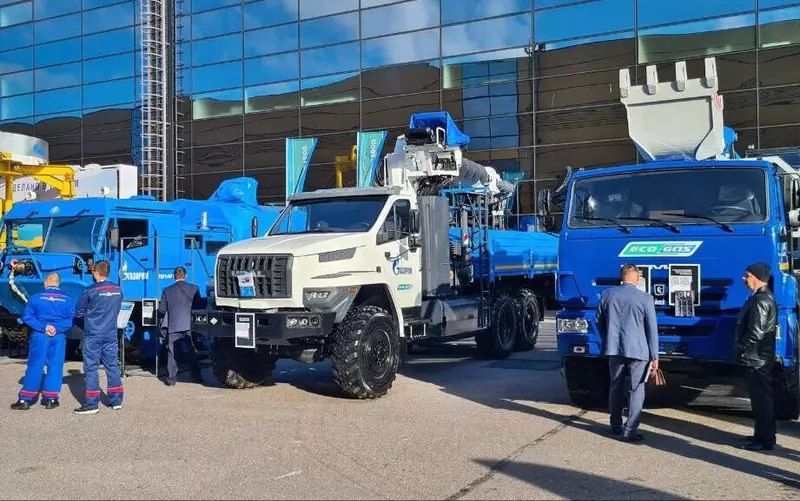 1 Галичский автокрановый завод представил газомоторный кран-манипулятор на ПМГФ-2025