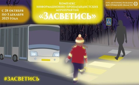 Областная Госавтоинспекция информирует о начале комплекса информационно-пропагандистских мероприятий «Засветись»