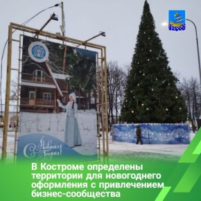 В Костроме пройдет конкурс на лучшее новогоднее декоративно-художественное оформление общегородских территорий