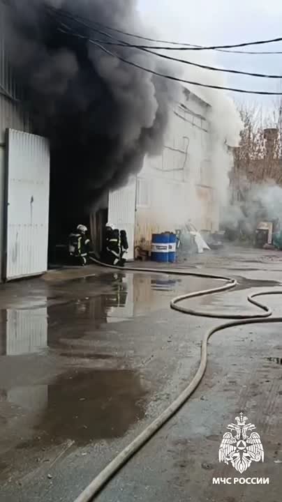 Кадры с места пожара