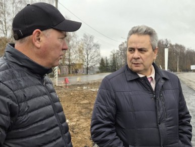 Алексей Смирнов: Для обеспечения транспортной доступности жителей нового микрорайона строим дорогу-дублер Кинешемского шоссе