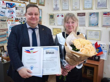 Сегодня свой юбилей отмечает главный редактор газеты «Волжская новь» Наталия Александровна Смыслова