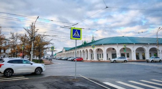 Светофор в центре Костромы «переехал» от Красных рядов ближе к Табачным