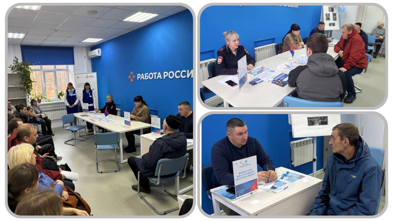 В районах Костромской области полицейские провели встречи с соискателями кадровых центров «Работа России» В районах Костромской области полицейские провели встречи с соискателями кадровых центров «Работа России»