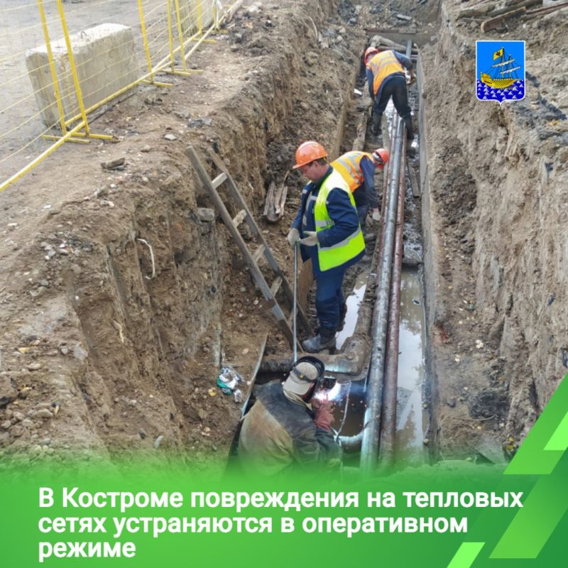 Накануне теплоэнергетики устраняли дефекты на 6 участках квартальных теплосетей
