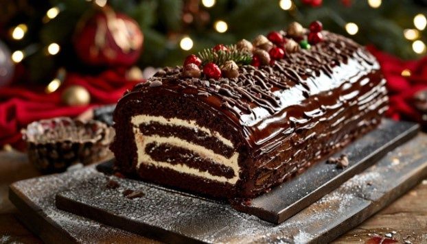 Рождественское полено: как традиционное французское лакомство завоевало сердца гурманов