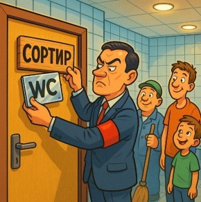 Русский язык возвращается: надписи «WC» уступают место «Общественному Туалету»