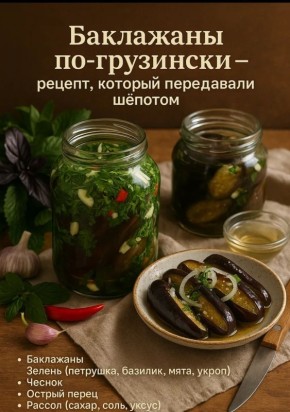 Необыкновенные баклажаны по-грузински