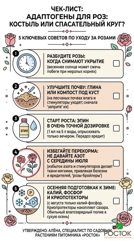Адаптогены для роз: помощь или обман?