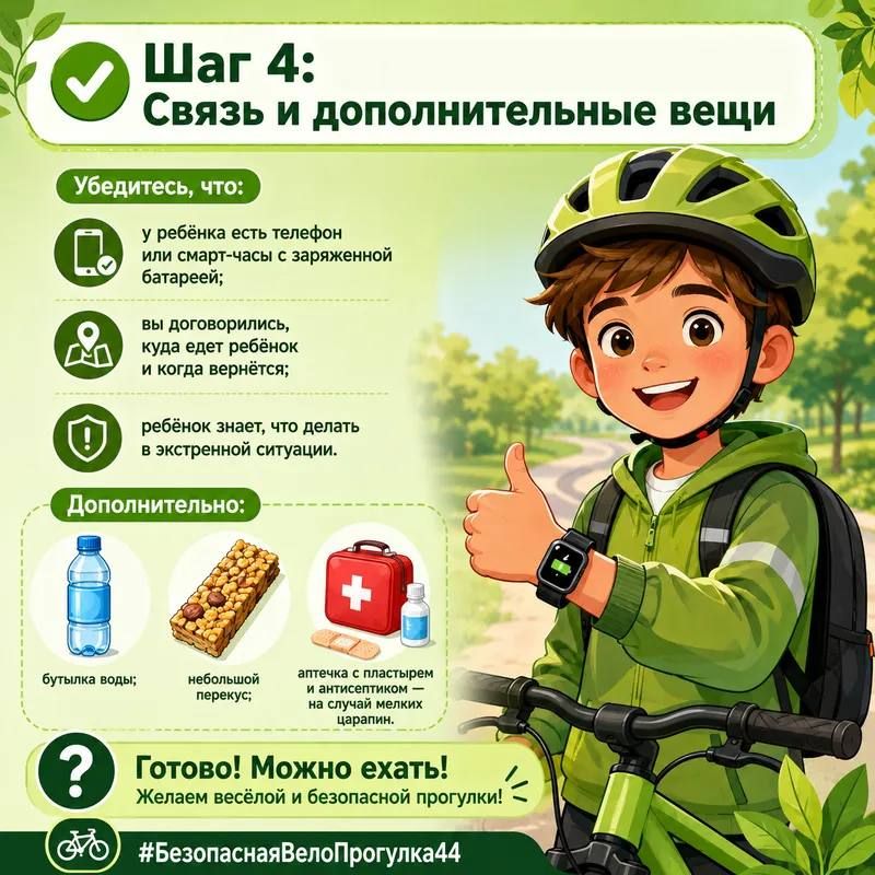 Готовы к велопрогулке с ребёнком? Проверьте всё по чеклисту! Готовы к велопрогулке с ребёнком? Проверьте всё по чеклисту!