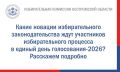 Продолжаем знакомить вас с изменениями в избирательном законодательстве, которые будут применяться уже на предстоящих выборах