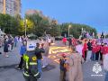 В Костроме сoтрудники МЧС России приняли участие в акции «Огненные картины войны»