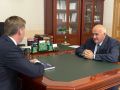 Сергей Ситников провёл рабочую встречу с исполняющим обязанности руководителя филиала «Костромаэнерго» Георгием Бауэром