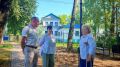 В усадьбе Ратьковых на улице Городской построили современное уличное освещение