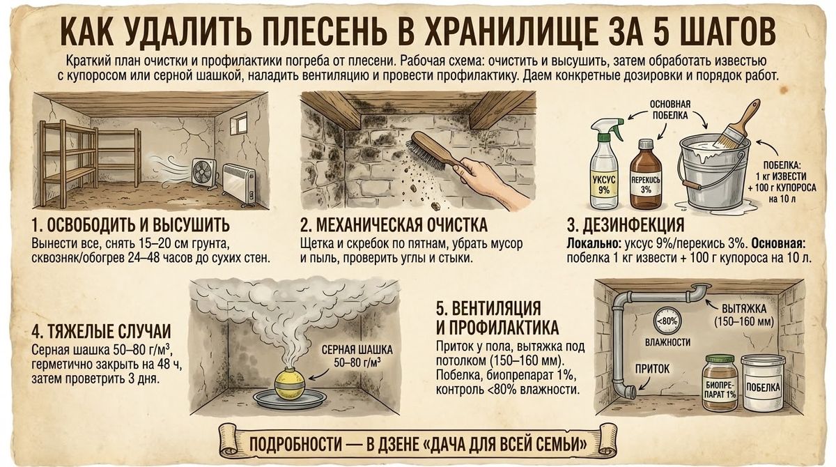 Эффективная борьба с плесенью: Как защитить ваше хранилище