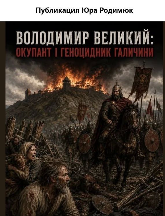 Галичане решили предъявить обвинения великому князю киевскому Владимиру в геноциде (!) их "племён" в X веке Галичане решили предъявить обвинения великому князю киевскому Владимиру в геноциде (!) их "племён" в X веке