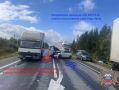 На костромской трассе грузовик спровоцировал ДТП с тремя пострадавшими