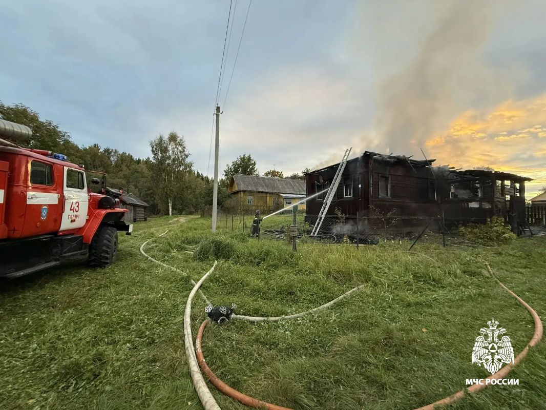 На пожаре в д. Рассолово Галичского округа погиб мужчина На пожаре в д. Рассолово Галичского округа погиб мужчина
