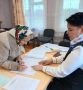 Голосует Ускова Людмила Васильевна - старейший житель села Олешь Галичского муниципального округа