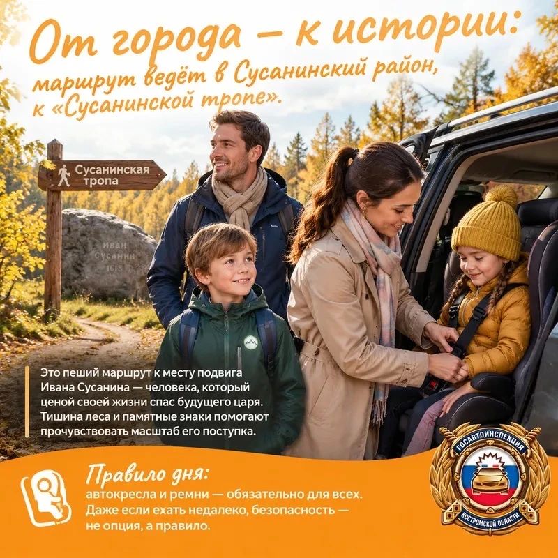 Каникулы — время для семейных приключений! А ещё — отличный повод напомнить: безопасность на дороге важна в любом путешествии Каникулы — время для семейных приключений! А ещё — отличный повод напомнить: безопасность на дороге важна в любом путешествии