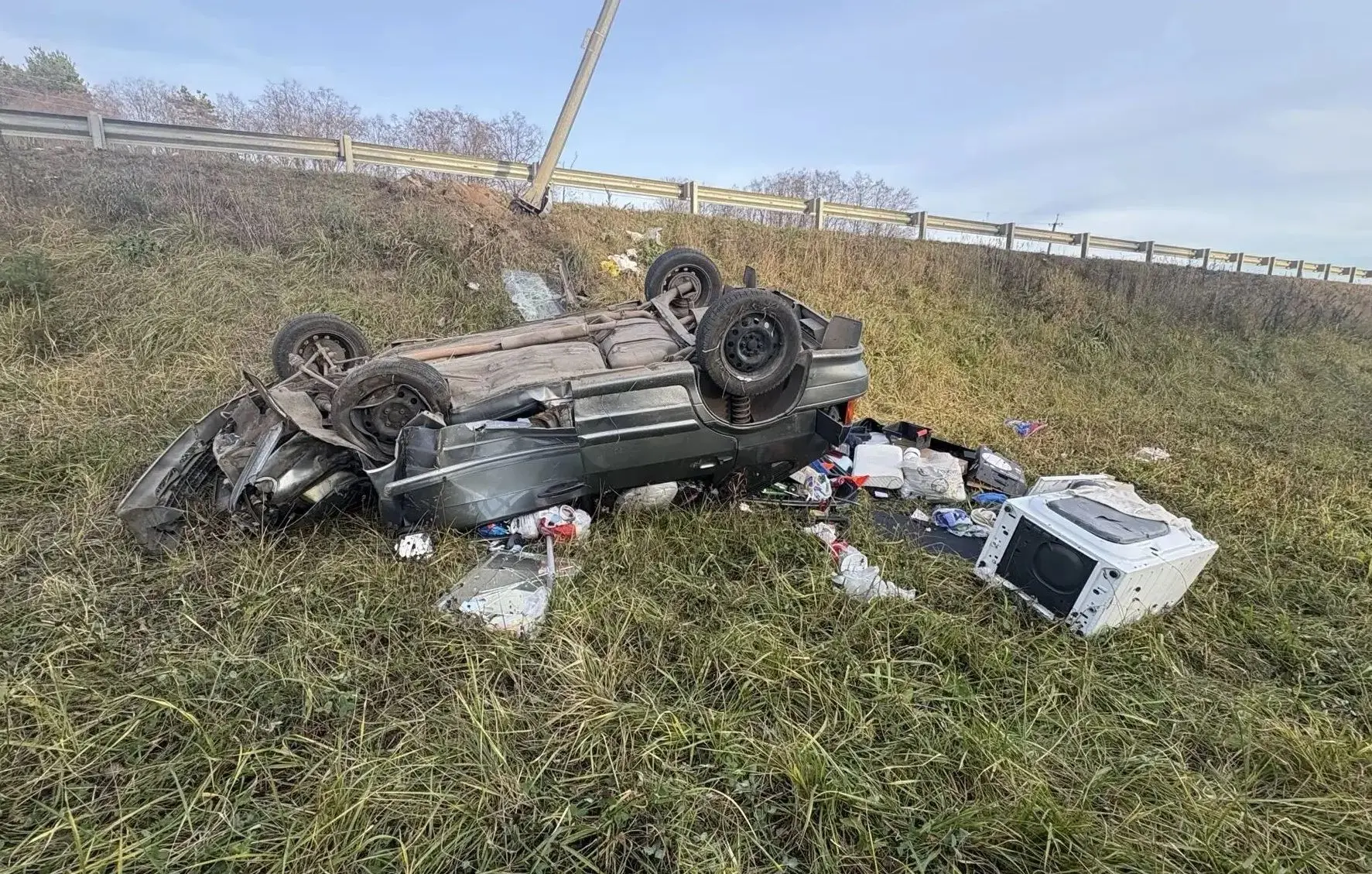 Водитель с 6-летним ребенком пострадали в ДТП на трассе под Костромой